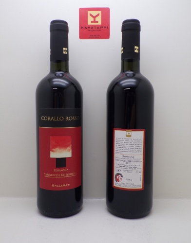 GALLEGATI *CORALLO ROSSO* romagna sangiovese doc brisighella