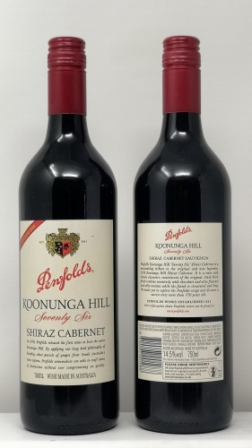 PENFOLDS *KOONUNGA HILL SHIRAZ CABERNET* shiraz cabertnet sauvignon south eastern australia