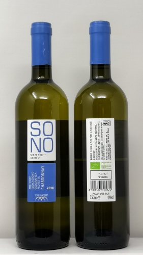 TRE MONTI *SONO* rubicone igp chardonnay vino biologico senza solfiti aggiunti