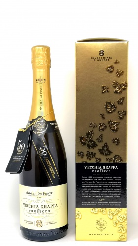 ANDREA DA PONTE *VECCHIA GRAPPA DI PROSECCO* invecchiata 8 annate 42° (astucciata)