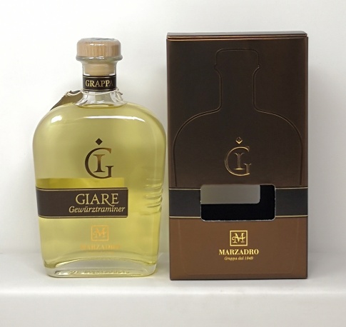 MARZADRO *GRAPPA GIARE* di gewurztraminer affinata 41° (astucciata)