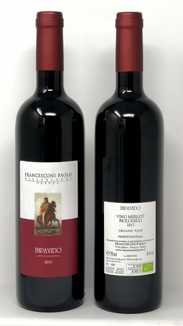 FRANCESCONI PAOLO *IMPAVIDO* ravenna rosso igt merlot biologico