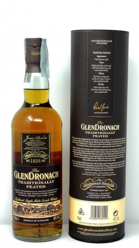 THE GLENDRONACH *WHISKY TRADITIONALLY PEATED* highland single malt scotch whisky 48° (astucciato)