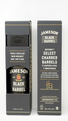 JAMESON *WHISKEY BLACK BARREL* irish whiskey 40° (astucciato con fiaschetta)