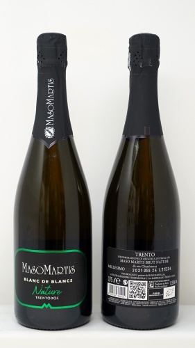 MASO MARTIS *BLANC DE BLANCS NATURE* trento doc brut nature da uve chardonnay